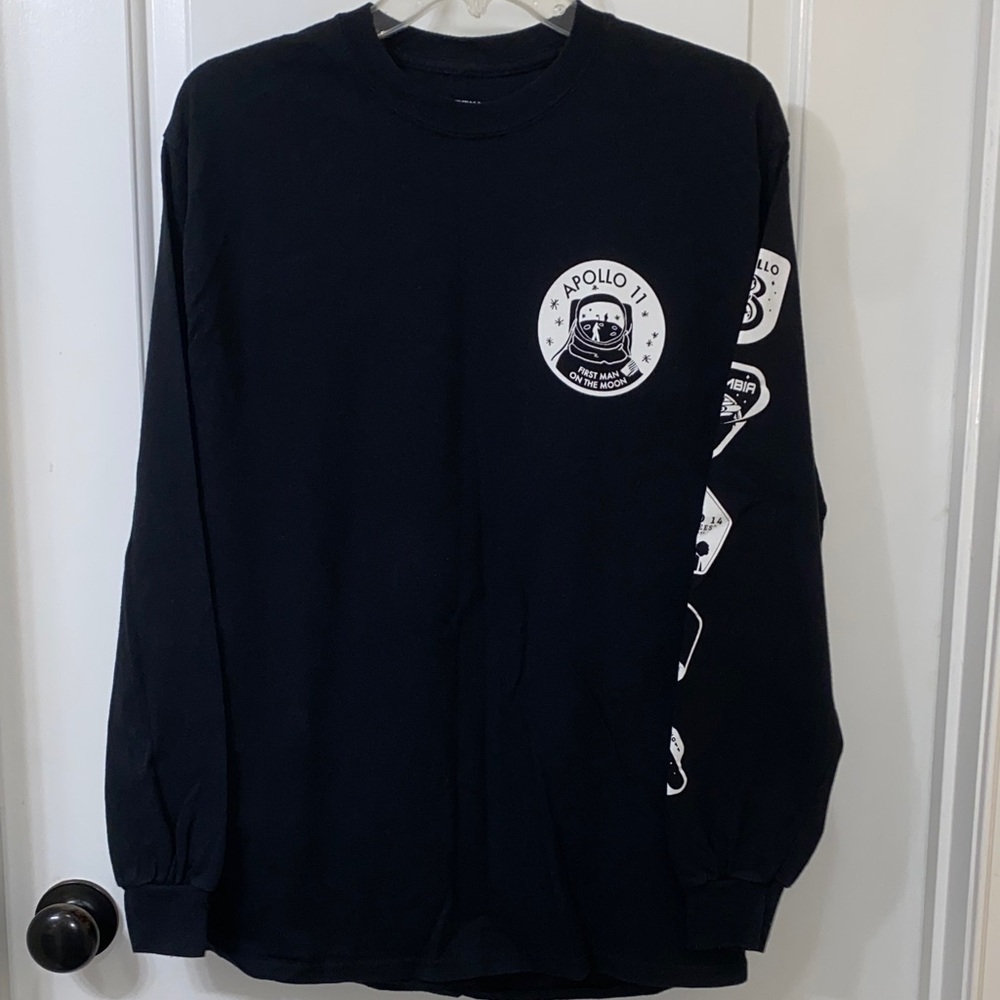 Apollo 11 Black Long Sleeve Shirt